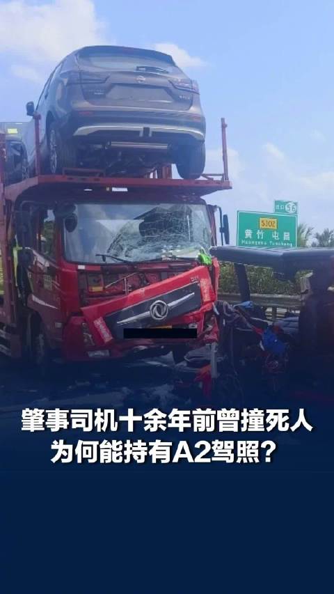 司机曾撞死人仍持A2驾照再次肇事
