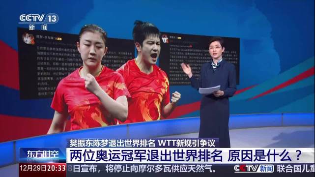 樊振东陈梦退出世界排名，称身心俱疲无力承受WTT5000美元罚款