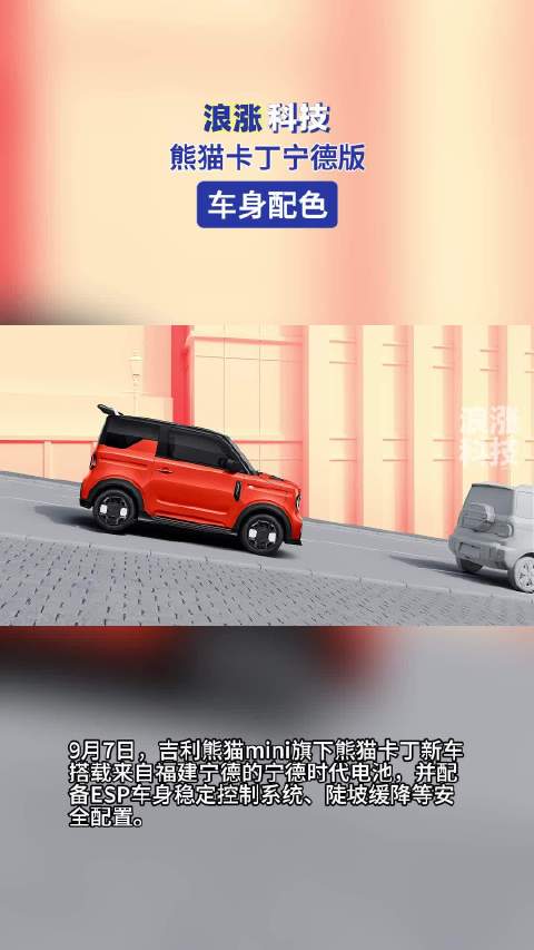 熊猫卡丁宁德版车身配色