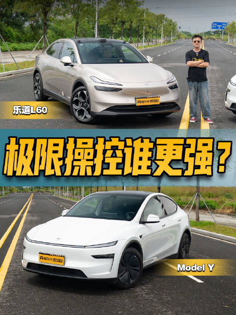 像素级对比轻量化标杆，乐道L60和特斯拉Model Y极限操控谁更强？