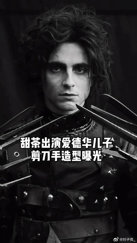甜茶 出演爱德华儿子，剪刀手造型曝光