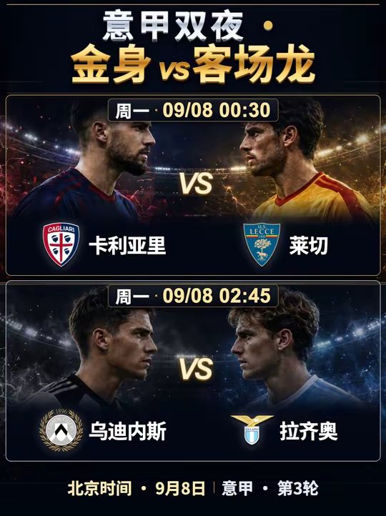 拉齐奥两连胜零失球，碰上主场6场只赢1场的乌迪内斯 意甲两轮战罢，拉齐奥一球未丢，两个1-0全取6分，队史首次这样开局