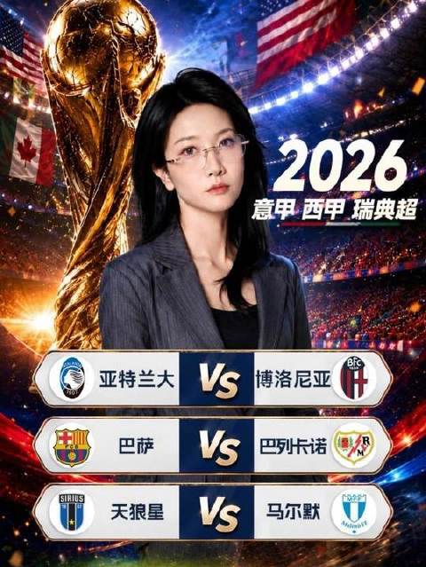 亚特兰大迎战博洛尼亚，巴塞罗那对阵巴列卡诺，天狼星对决马尔默
