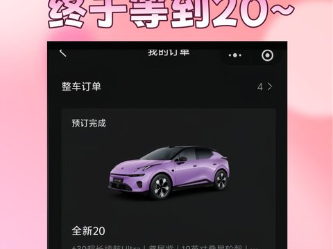 原来的老车趴窝了，刚好领克20要上市，就直接定了