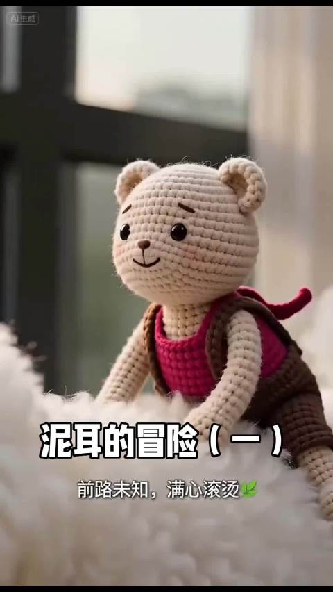 泥耳跃上仔仔背，开启冒险之旅