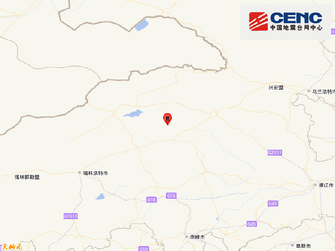 内蒙古锡林郭勒盟西乌珠穆沁旗发生4.6级地震,震源深度20千米 内蒙古锡林郭勒盟西乌珠穆沁旗发生4.6级地震,震源深度20千米
