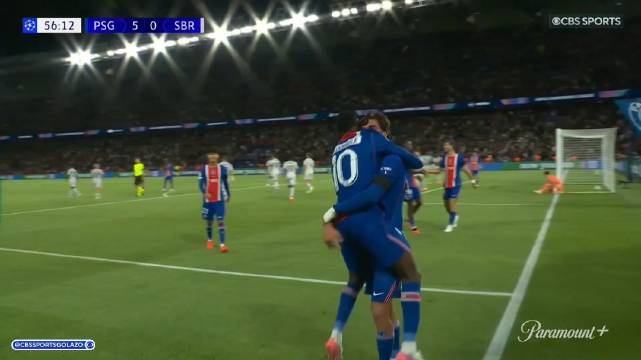 PSG vs. Slovan Bratislava全场英文集锦