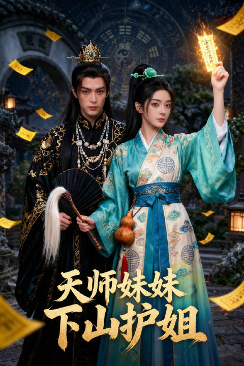 短剧·天师妹妹下山护姐-第10集-天师传人白梵音下山探望远嫁京都的阿姐白袅袅，却发现素有“完美夫君”之称的姐夫萧山面相有