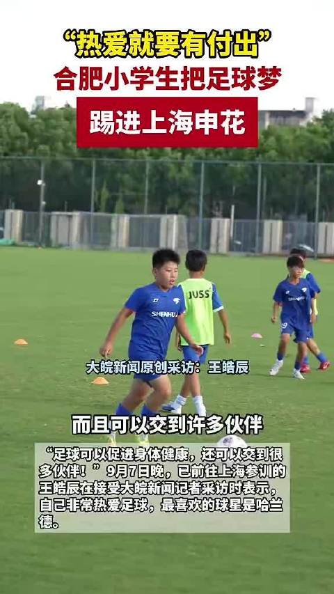 合肥小学生把足球梦踢进上海申花，来源