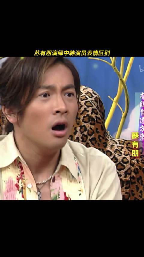 苏有朋生动演绎早期中韩演员表演差异， 脑补出了好多韩国演员的脸诶