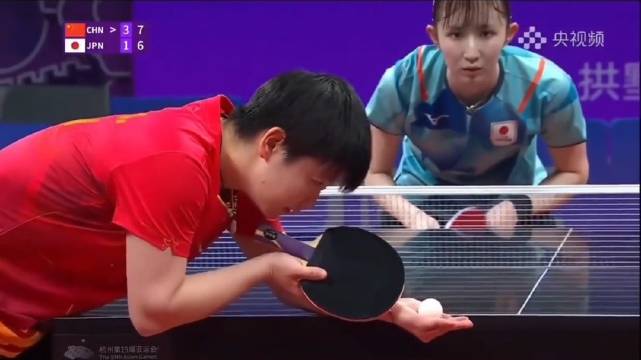 2023亚运会女单决赛 · 莎莎4-1早田夺金 孙颖莎
