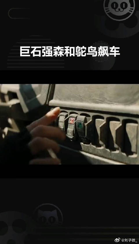 巨石强森沙漠飙车追逐鸵鸟，上演速度与激情
