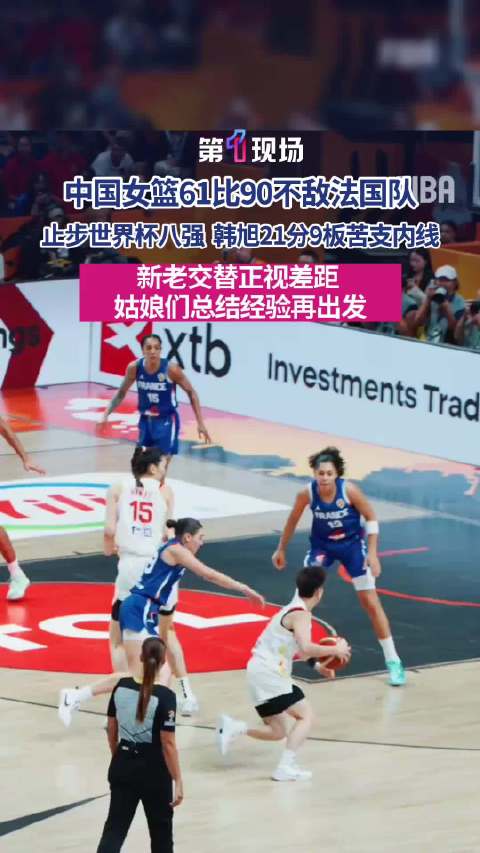 中国女篮止步世界杯八强