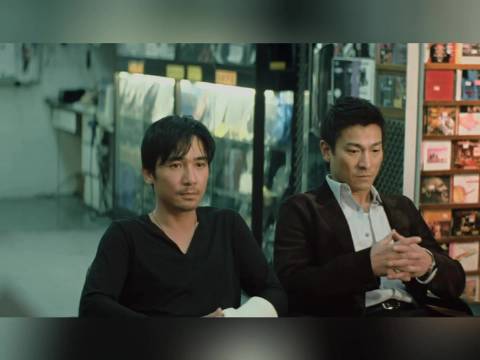 《无间道》音响店双卧底初遇，经典台词“通透”再现