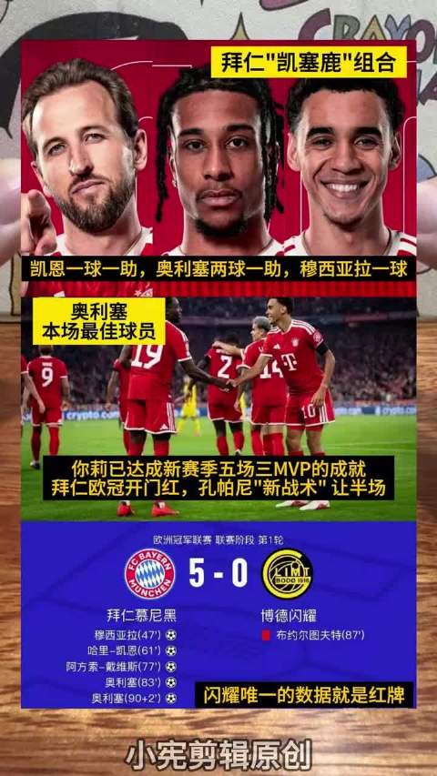 奥利塞两射一传造红牌，拜仁前场选择更奢侈