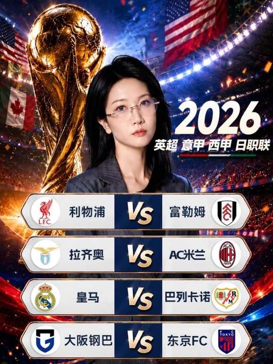 利物浦vs富勒姆 拉齐奥vsAC米兰 皇马vs巴列卡诺 大阪钢巴vs东京FC