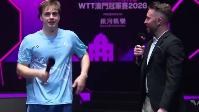 莫雷加德七局鏖战力克张本智和，决胜局16比14晋级决赛