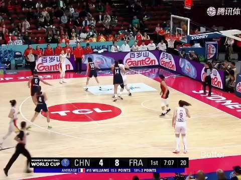 中国女篮vs法国女篮，看多少遍都是夯到爆，杨力维实在太强啦！