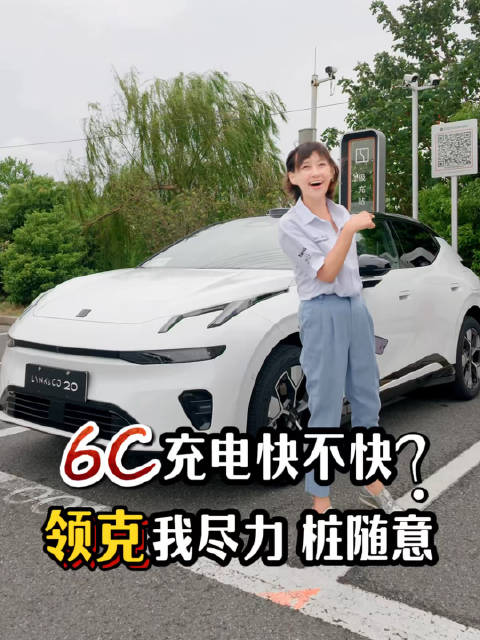 领克20 6C电池快充受限于充电桩功率