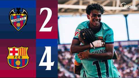LEVANTE 2 vs 4 FC BARCELONA …