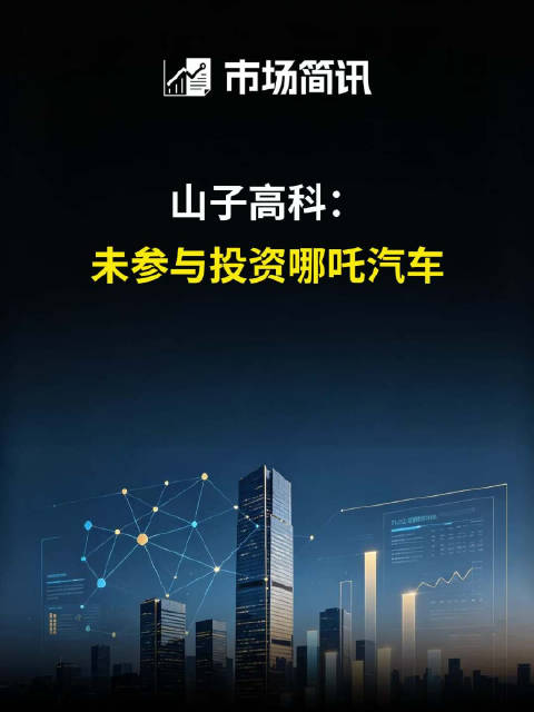 山子高科：未参与投资哪吒汽车