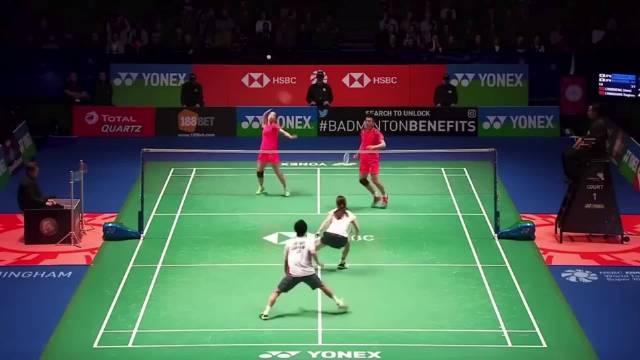 2018全英公开赛决赛！速度与力量的对决！郑思维黄雅琼 vs 渡辺勇大東野有紗