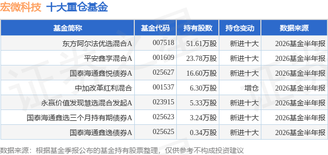 9月16日宏微科技涨8.41%，东方阿尔法优选混合A基金重仓该股