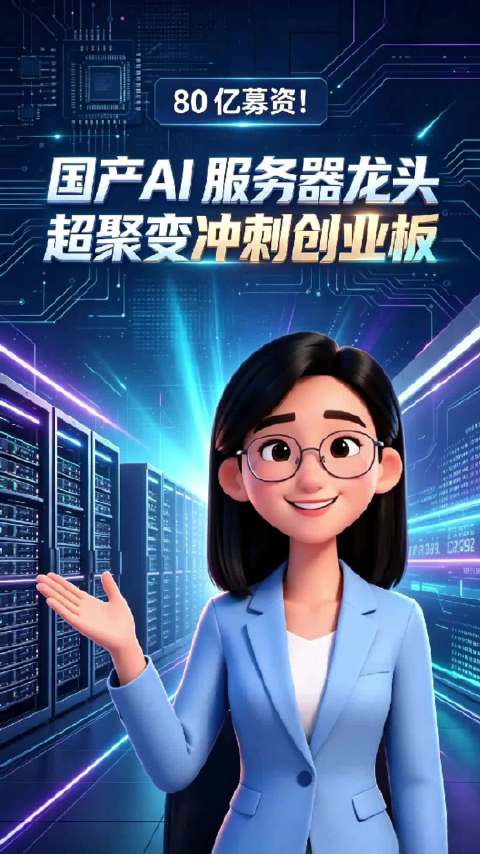 80亿募资！国产AI服务器龙头超聚变冲刺创业板