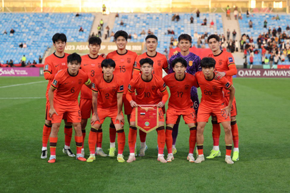 U23国足VS朝鲜先发出炉：张玉宁王钰栋领衔