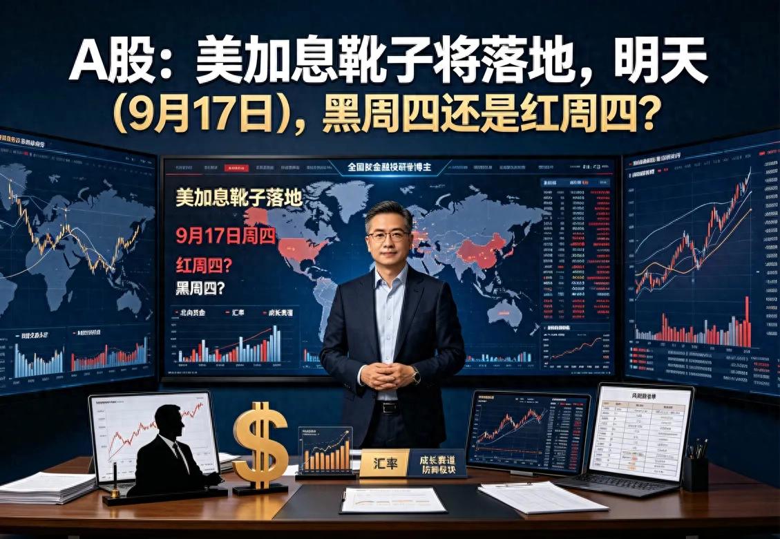 A股：美加息靴子将落地，明天（9月17日），黑周四还是红周四？