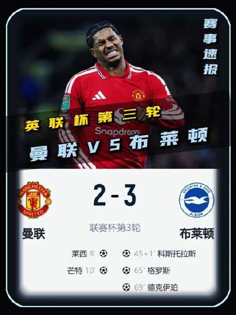 节目氛围直接拉爆！英联杯第三轮巅峰对决：曼联迎战布莱顿！