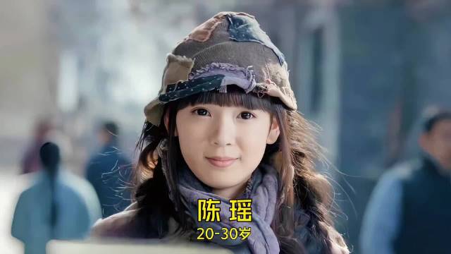 陈瑶20-30岁的变化