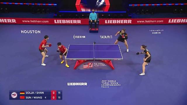 世乒赛王曼昱孙颖莎女双，首局18：16战败，对手是谁这么厉害