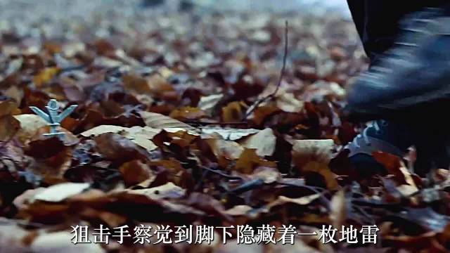 狙击手故意没察觉到地雷，只为了让身后的长官踩上去