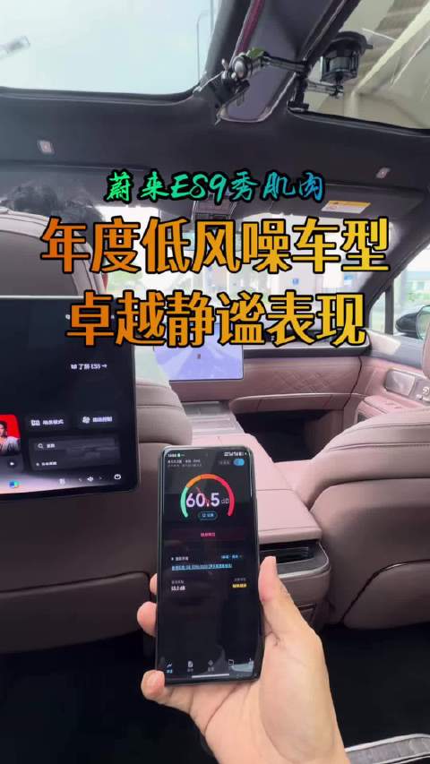 蔚来ES9静谧表现：荣获年度低风噪车型