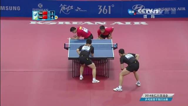 2014仁川亚运会许昕樊振东输给张继科马龙