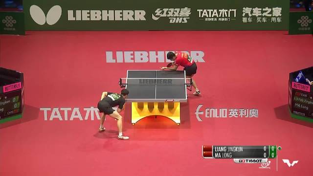 2019年布达佩斯世乒赛男单半决赛‖马龙vs梁靖崑