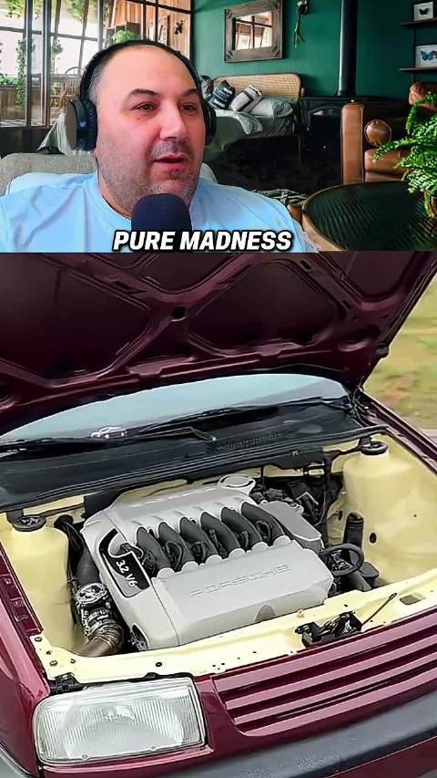 把保时捷的3.2V6塞进一台捷达MK3，这车头得多沉呐，拐个弯都费劲
