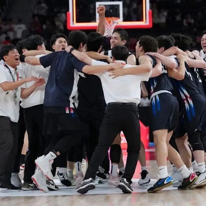 韩国男篮胜日本夺冠，中国队无缘奖牌