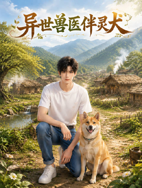 短剧·异世兽医伴灵犬-第14集-现代兽医苏牧携爱犬旺财意外穿越至古朴山村，重伤昏迷中被清贫却善良的赵大山一家救下。赵家老