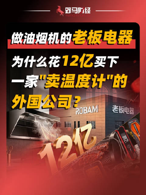 做油烟机的老板电器，为什么花12亿，买下一家“卖温度计”的外国公司？