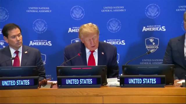 川普联合国讲话寻国务卿，卢比奥坐身旁回应