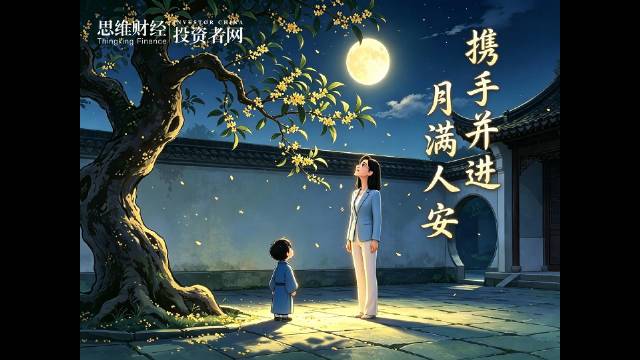 思维财经全体同仁提前祝大家中秋快乐丨携手并进 月满人安