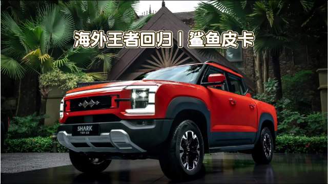 海外有“编制”的鲨鱼皮卡正式官宣回归，在国内皮卡市场能不能打？