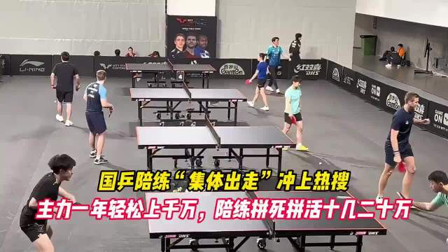 国乒输球背后陪练流失，何卓佳等有实力选手难获上场机会