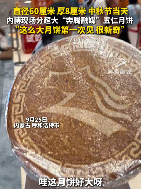 中秋节内博现场分超大月饼