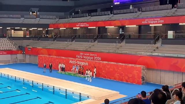 陈艺文陈佳拿下名古屋亚运会女子双人3米板金牌，中国跳水队第三金