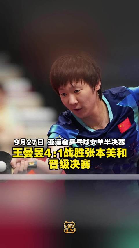 王曼昱战胜张本美和进决赛