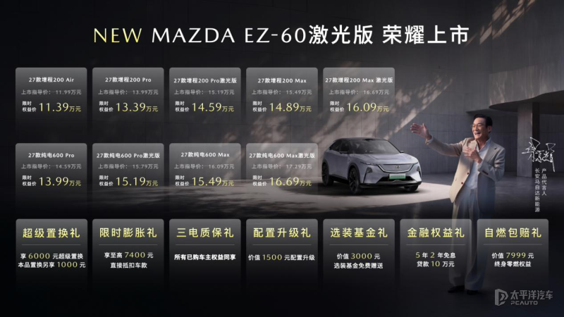 2027款马自达EZ-60上市 限时价11.39万元起