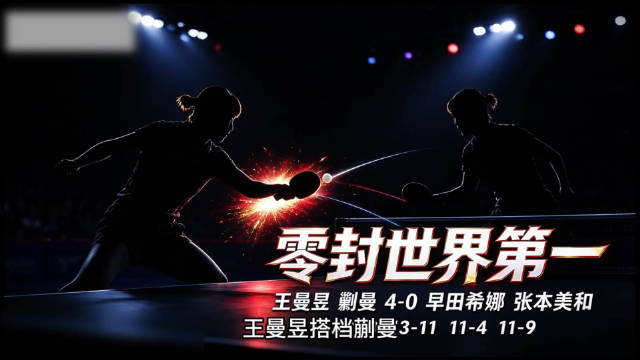 王曼昱蒯曼横扫日本组合，零封世界第一夺女双金牌